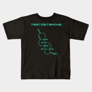 Testosterone - Teal Kids T-Shirt